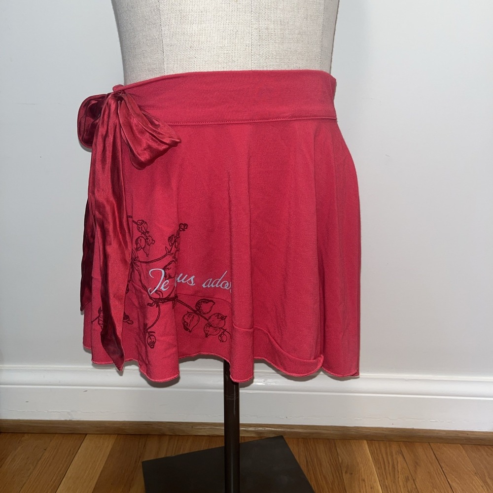 Abercrombie Y2K Micro Mini Skirt Size Medium Preppy Fairycore Pink RARE